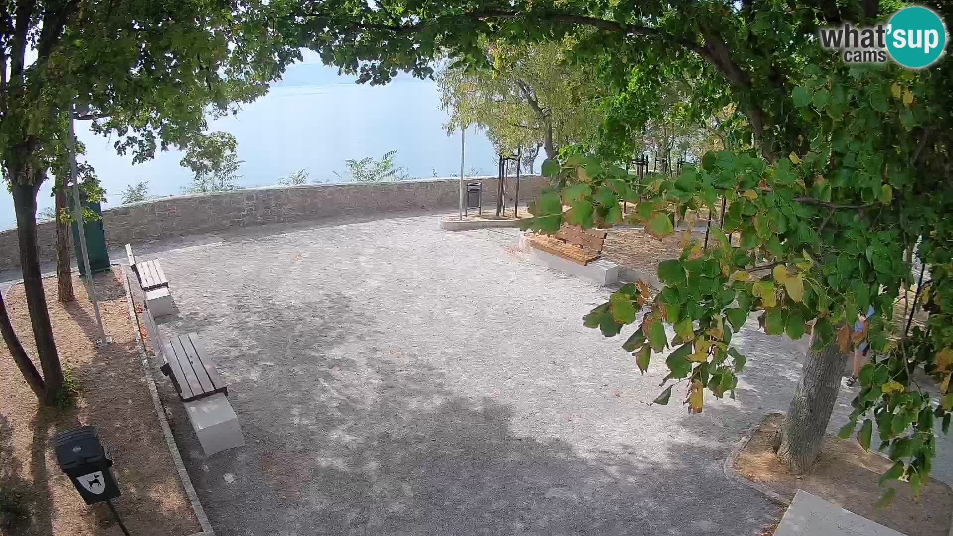 Senj Live Webcam – Schriftstellerpark und Velebit-Kanal