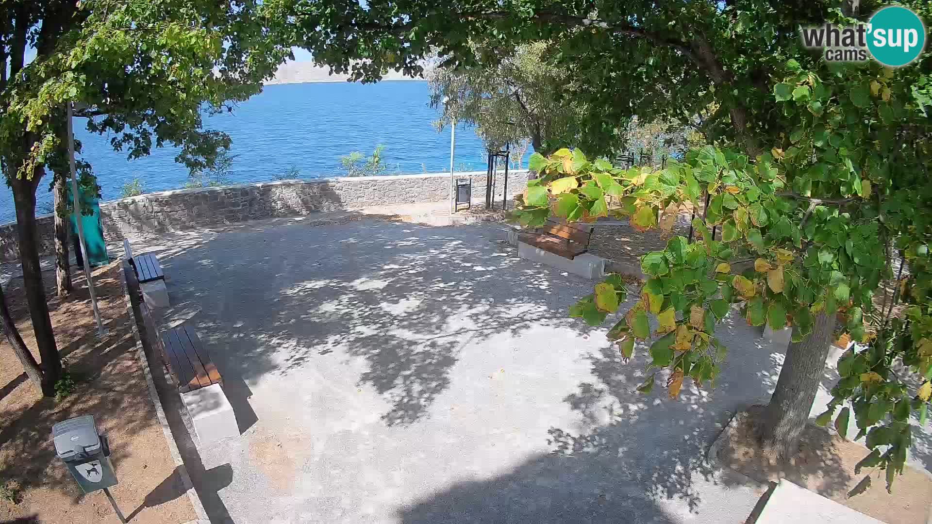 Senj Live Cam – Writers’ Park and the Velebit Channel