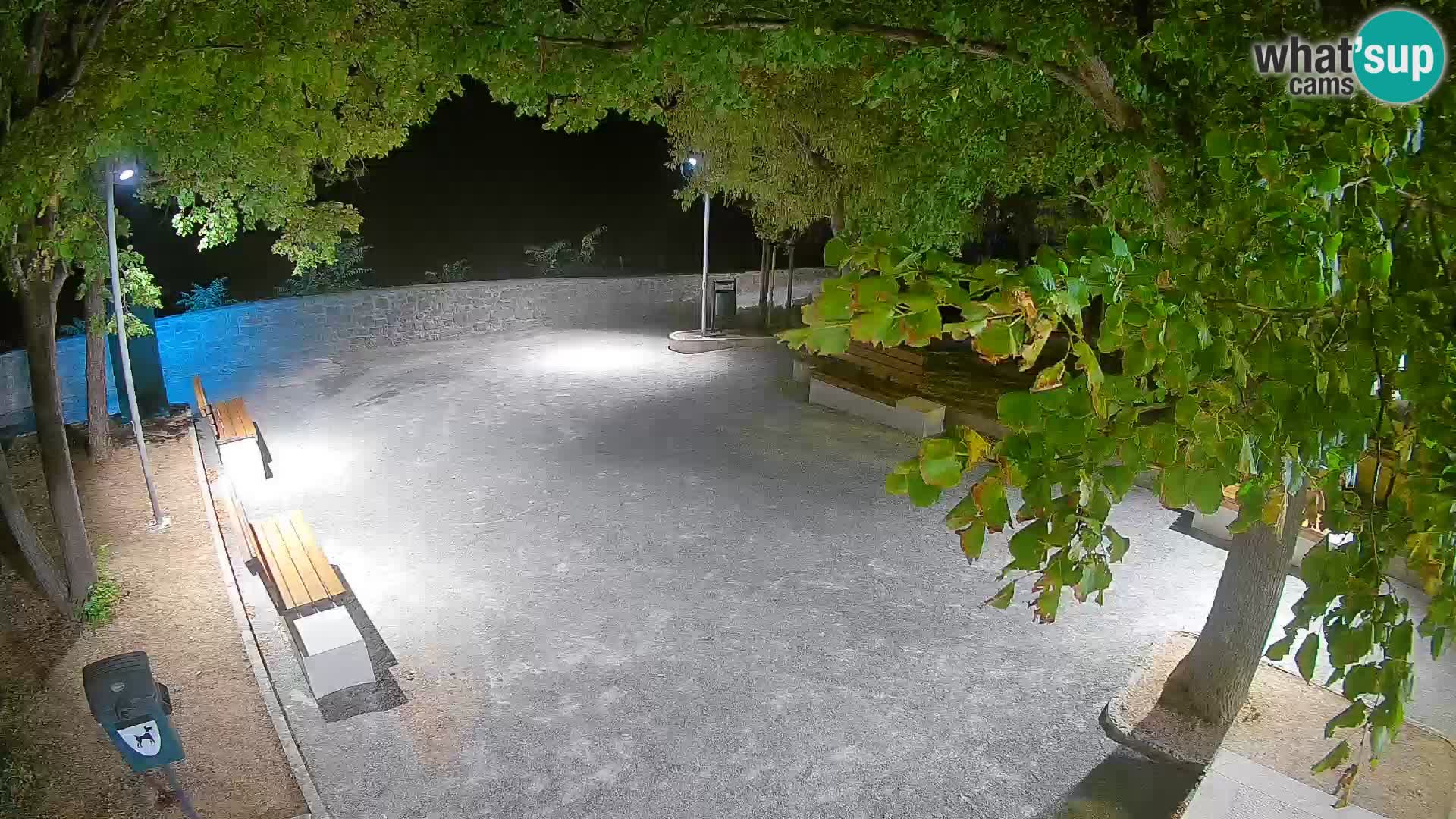 Senj Live Cam – Writers’ Park and the Velebit Channel