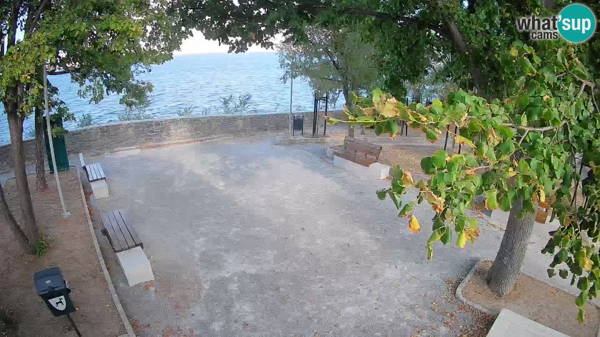 Senj Live Cam – Writers’ Park and the Velebit Channel