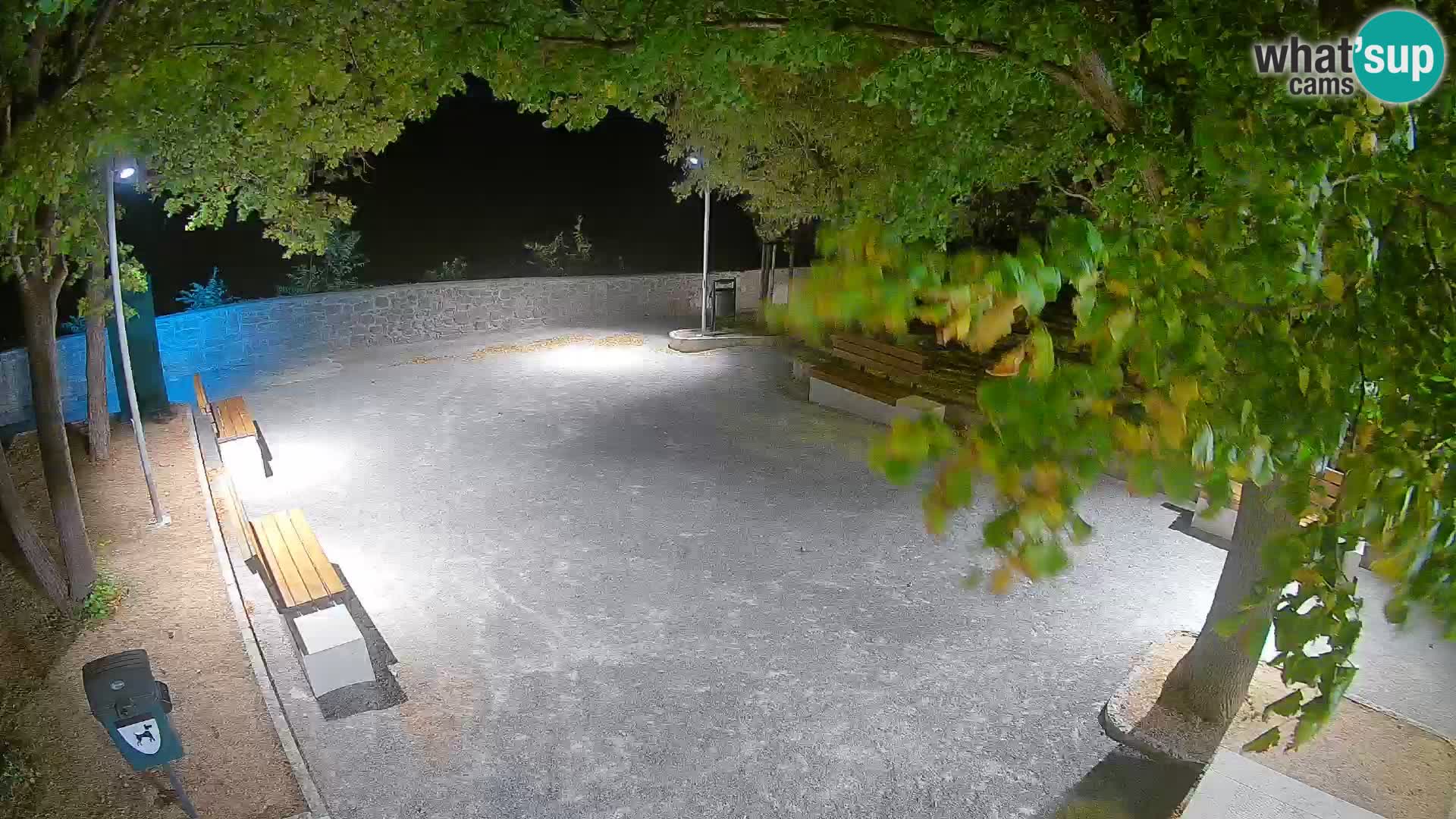 Senj Live Webcam – Schriftstellerpark und Velebit-Kanal