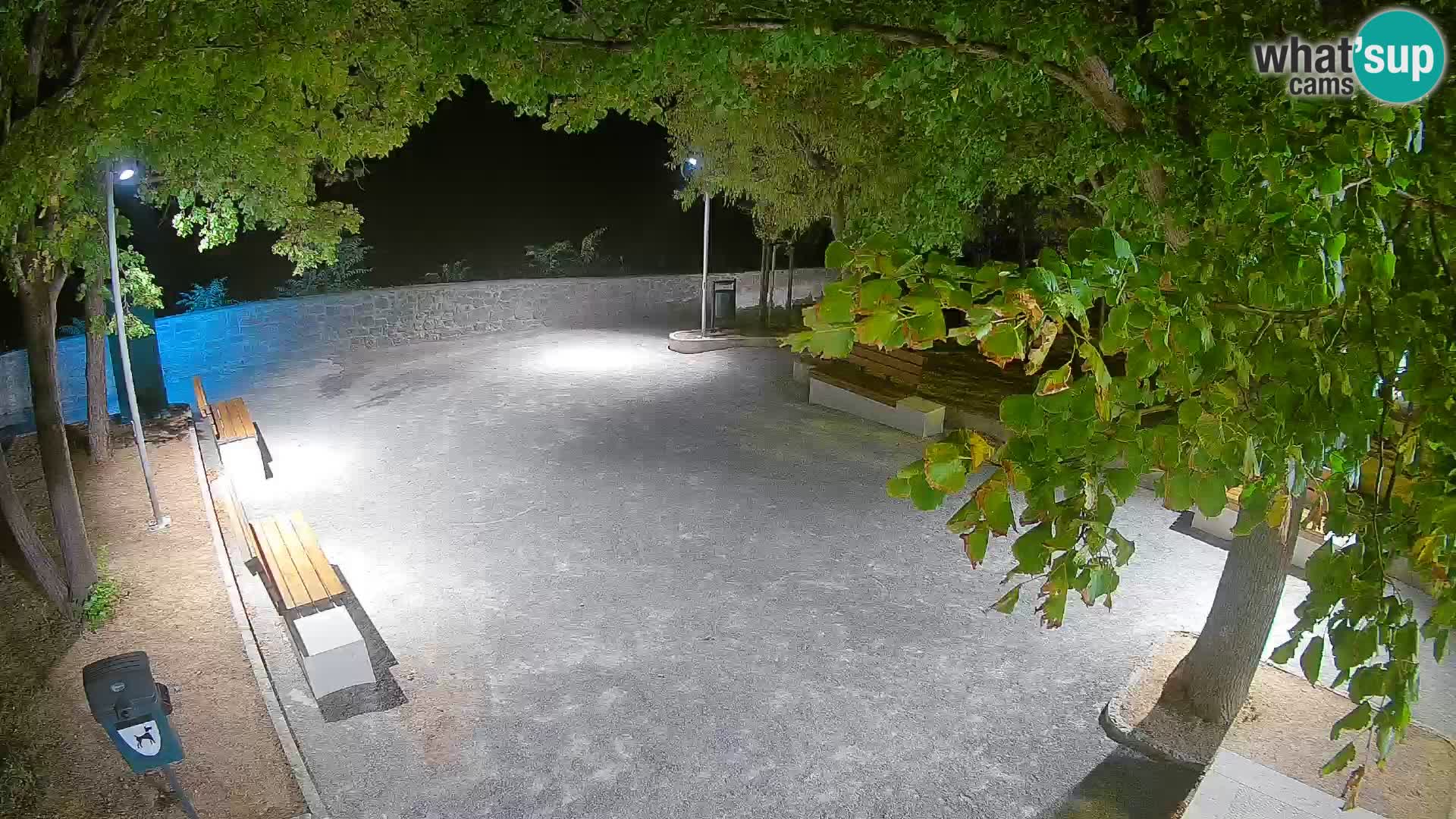 Senj Live Cam – Writers’ Park and the Velebit Channel