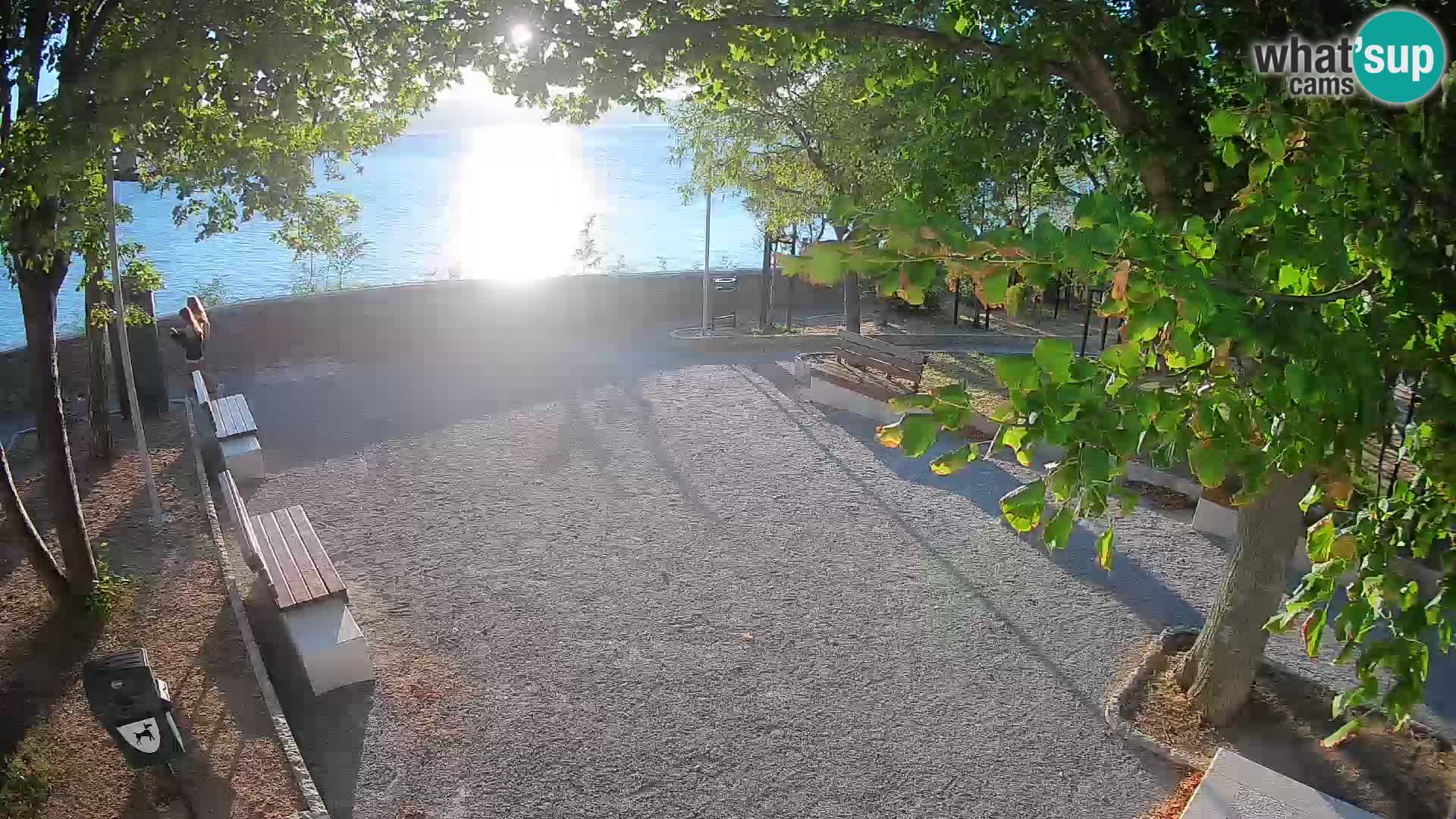 Senj Live Cam – Writers’ Park and the Velebit Channel