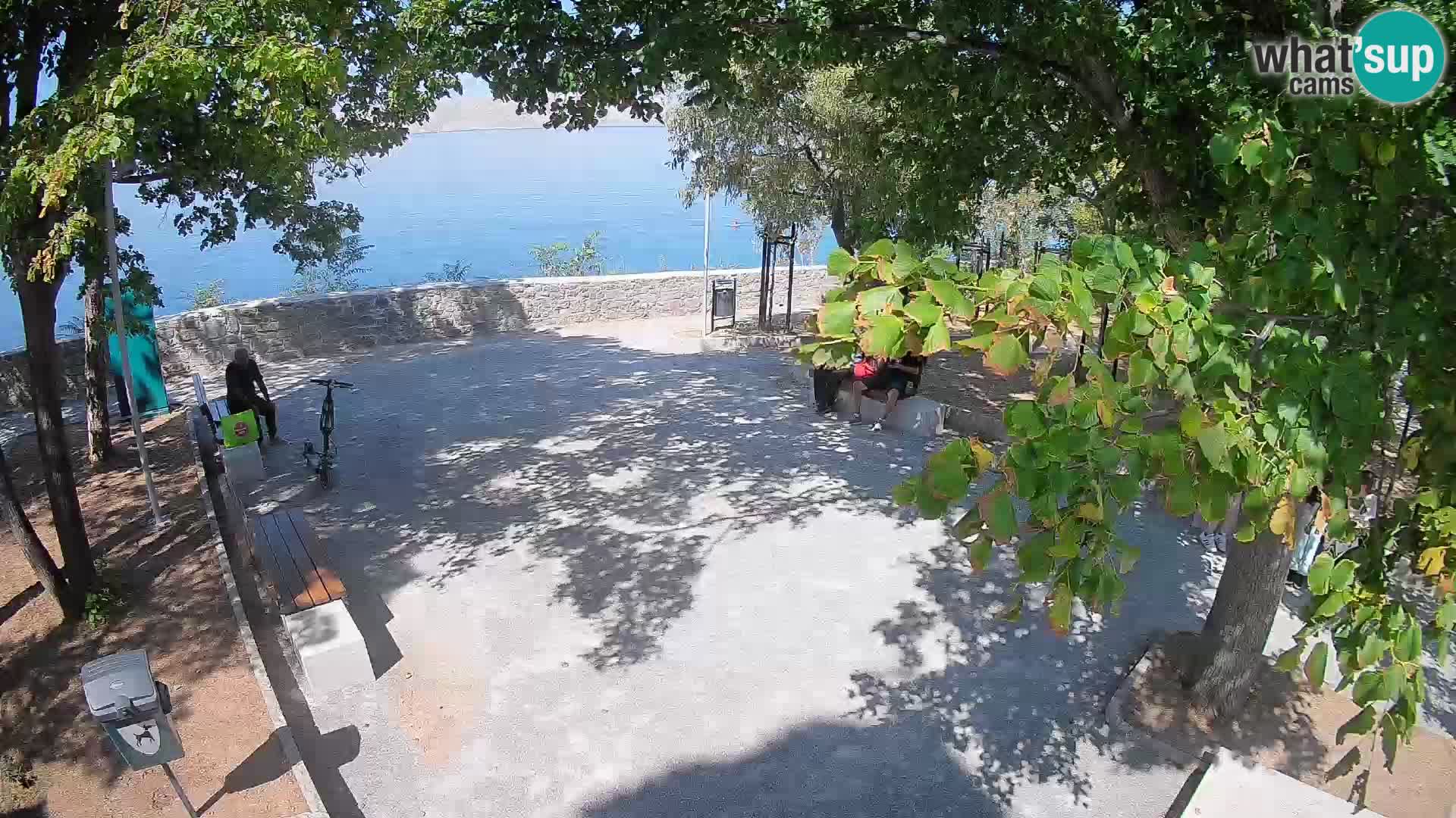 Senj Live Cam – Writers’ Park and the Velebit Channel