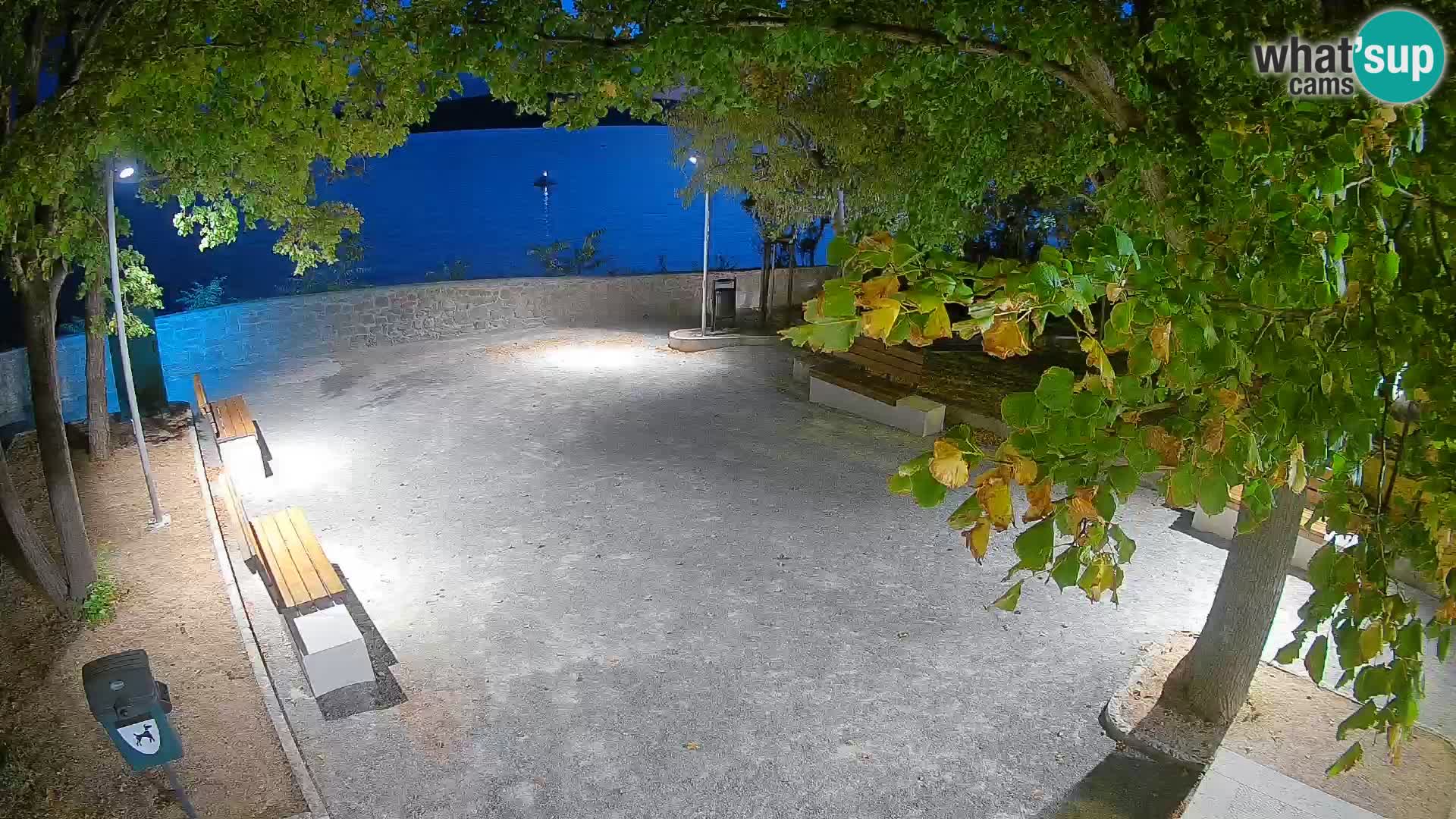 Senj Live Cam – Writers’ Park and the Velebit Channel