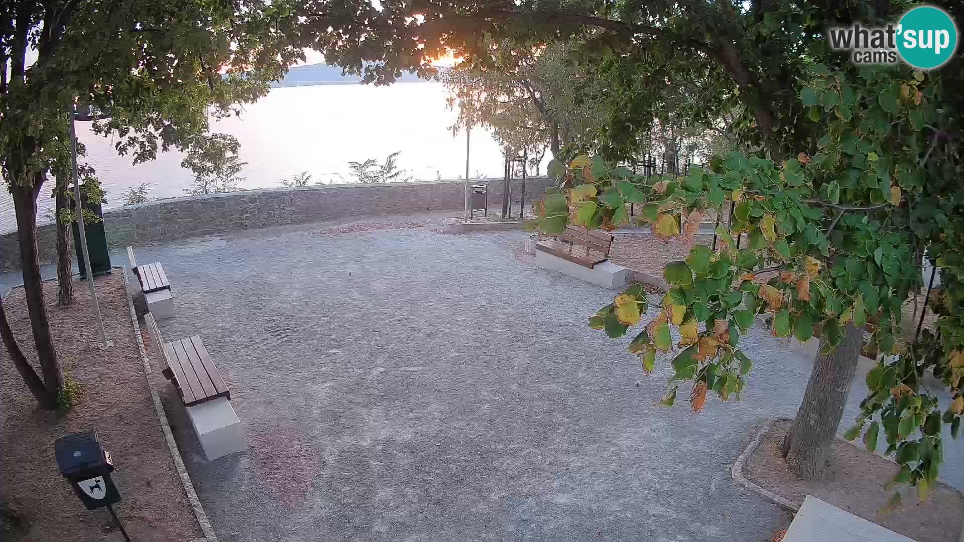 Senj Live Cam – Writers’ Park and the Velebit Channel