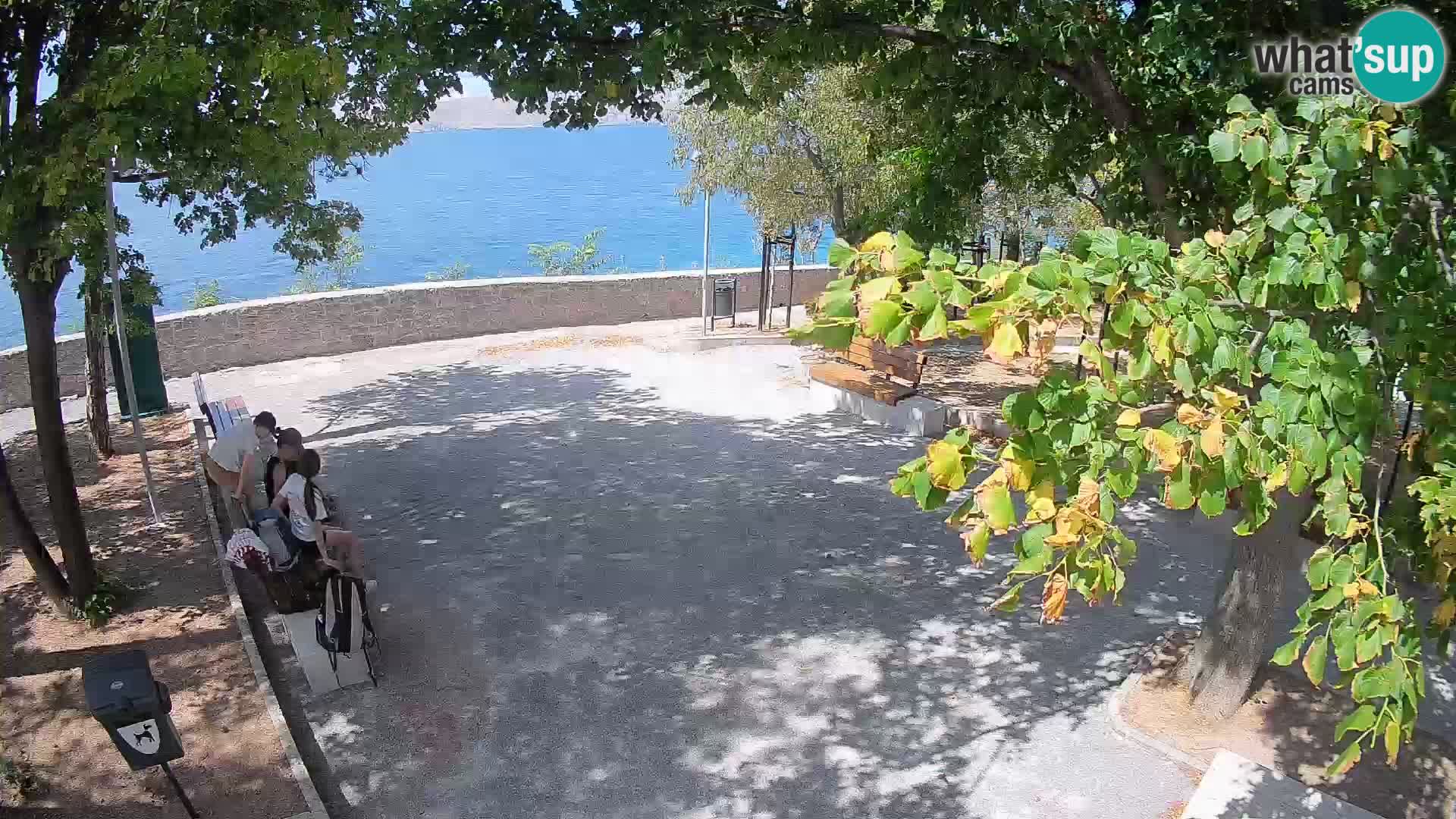 Senj Live Webcam – Schriftstellerpark und Velebit-Kanal