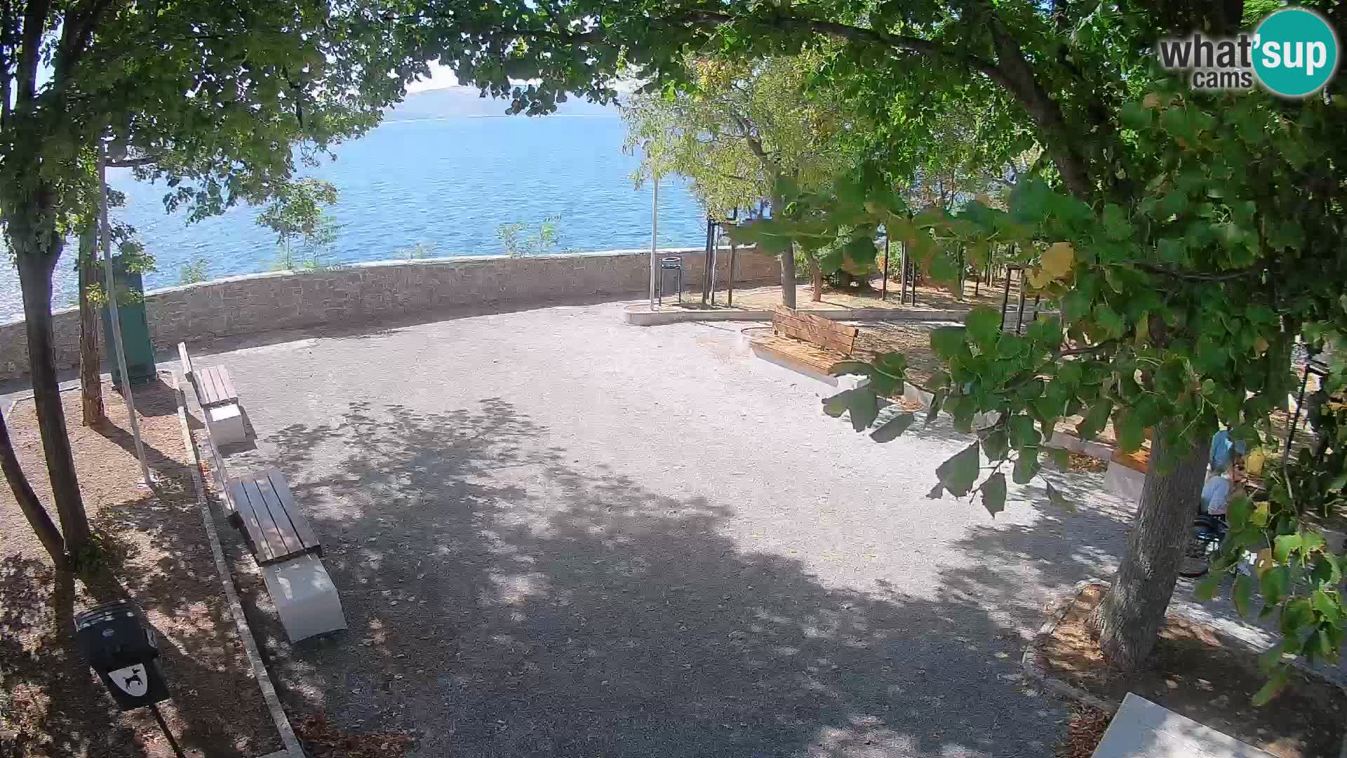 Senj Live Webcam – Schriftstellerpark und Velebit-Kanal