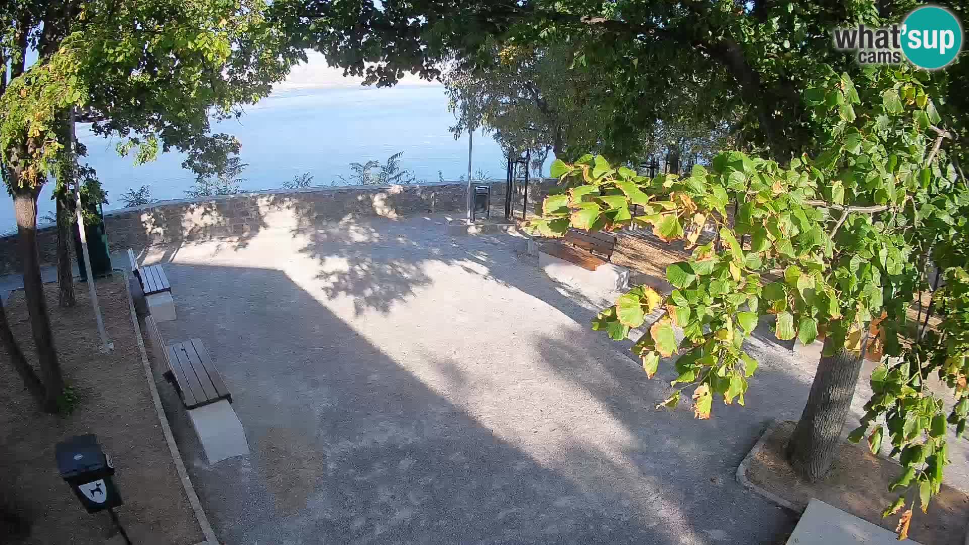 Senj Live Cam – Writers’ Park and the Velebit Channel
