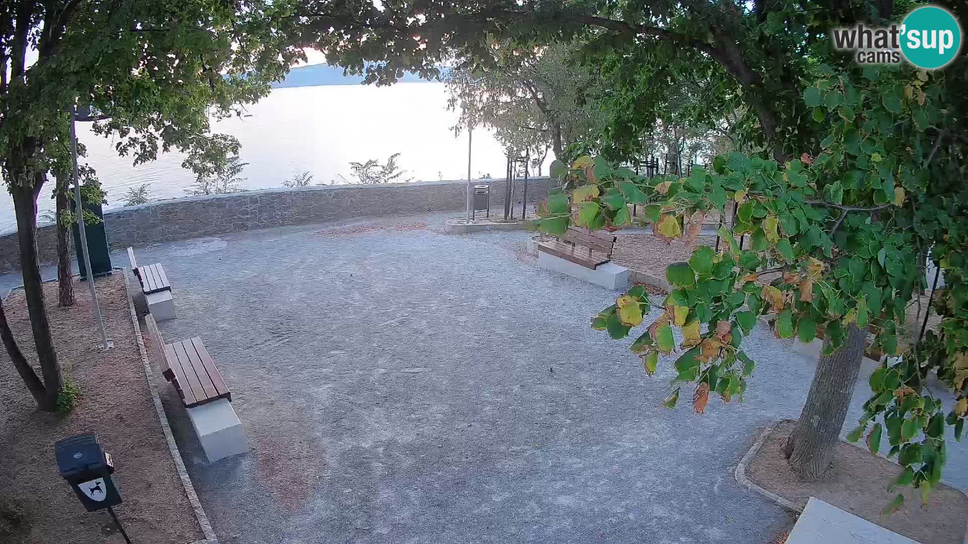 Senj Live Cam – Writers’ Park and the Velebit Channel