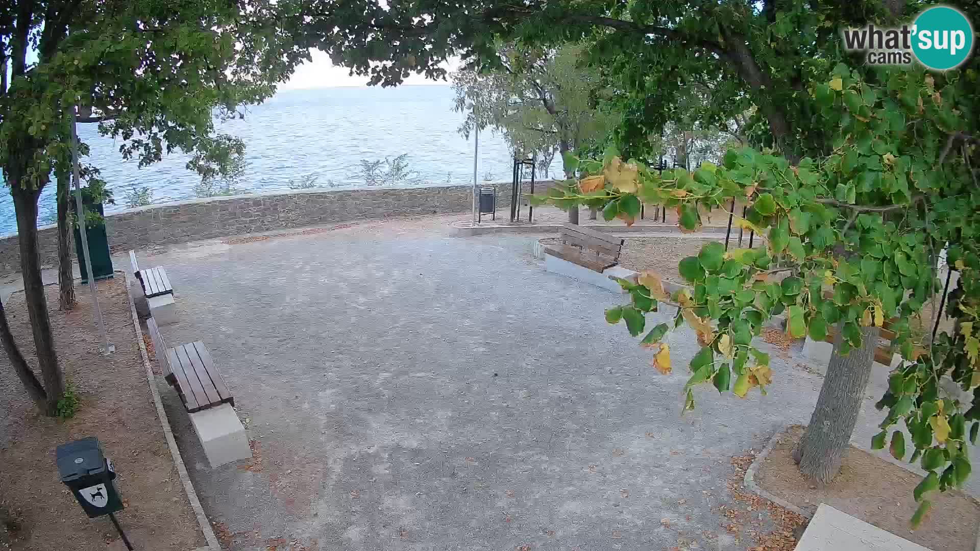 Senj Live Cam – Writers’ Park and the Velebit Channel
