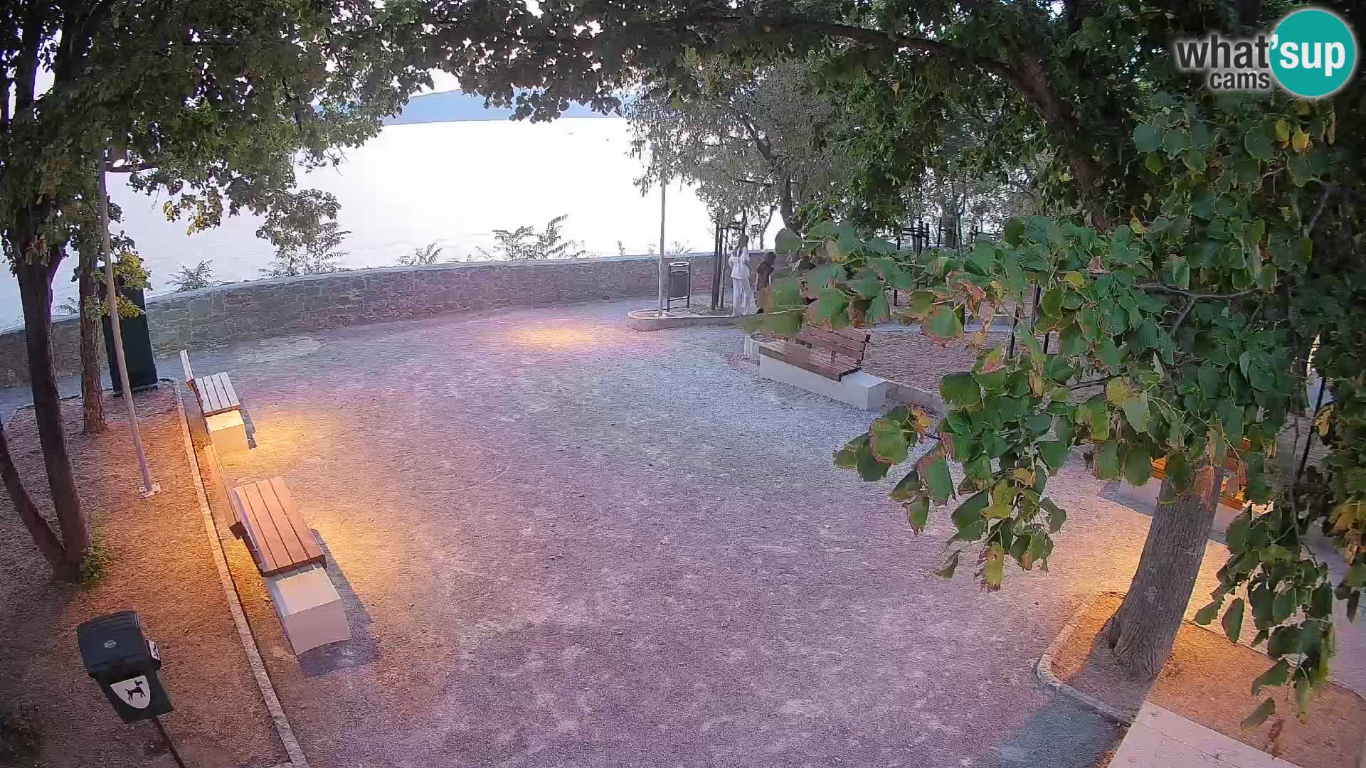 Senj Live Cam – Writers’ Park and the Velebit Channel