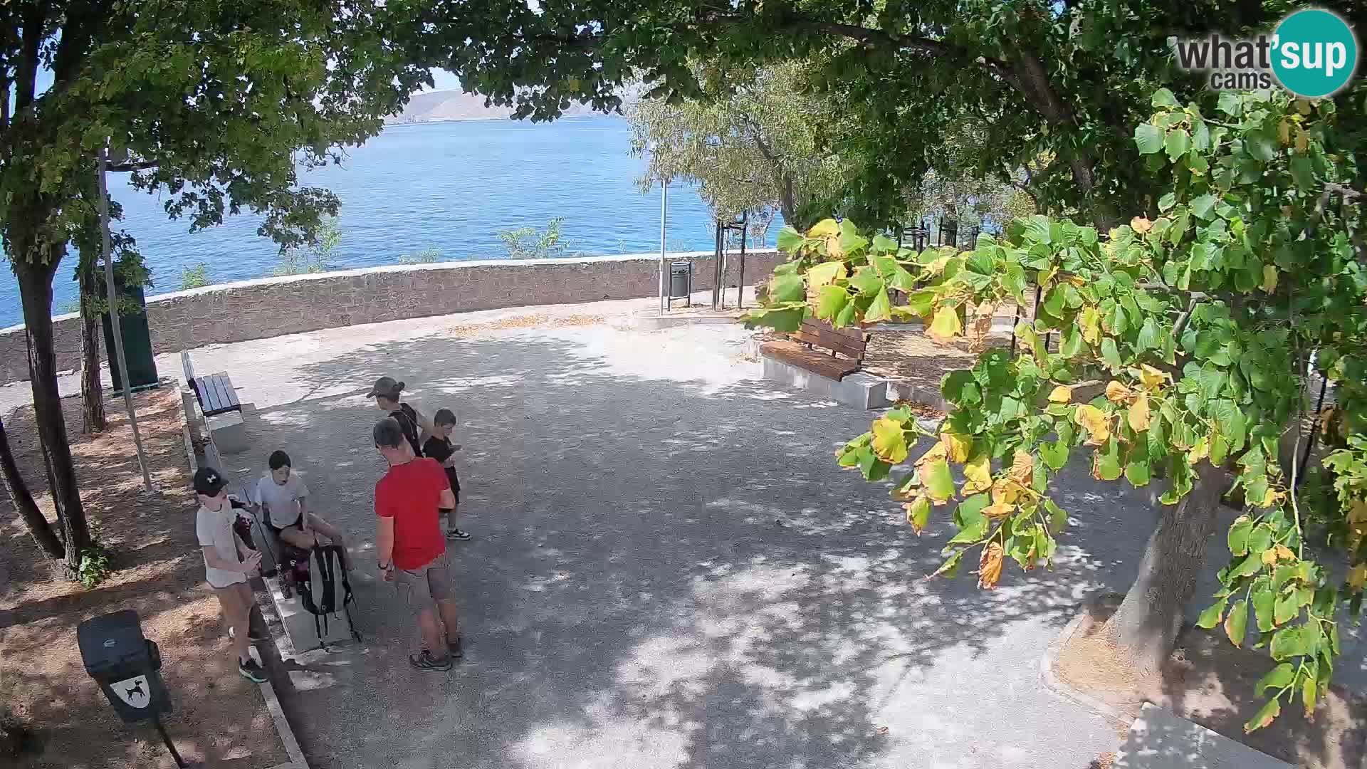 Senj Live Cam – Writers’ Park and the Velebit Channel