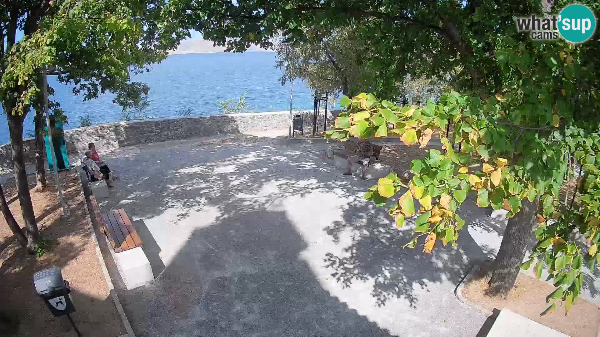 Senj Live Cam – Writers’ Park and the Velebit Channel