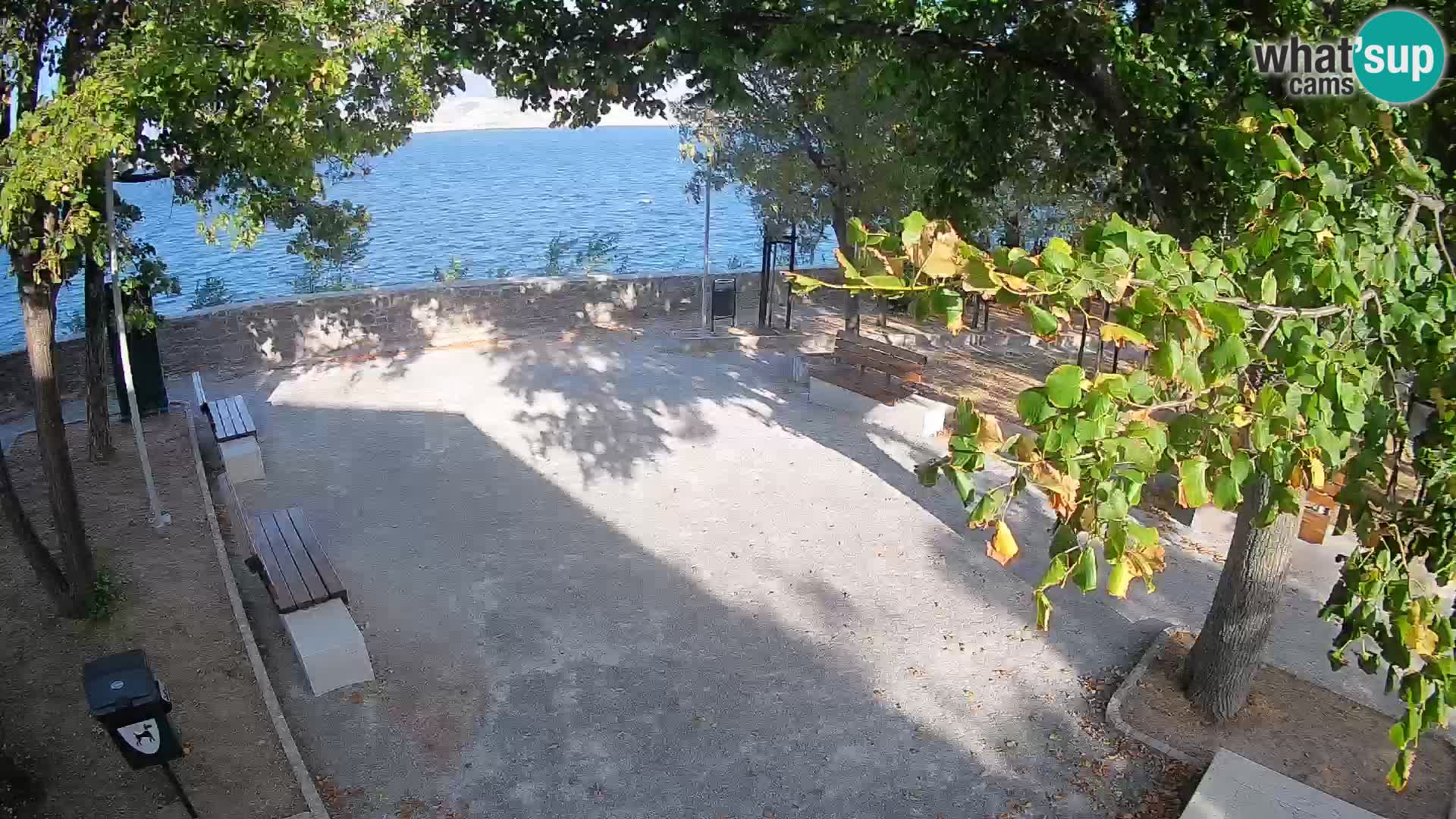 Senj Live Cam – Writers’ Park and the Velebit Channel