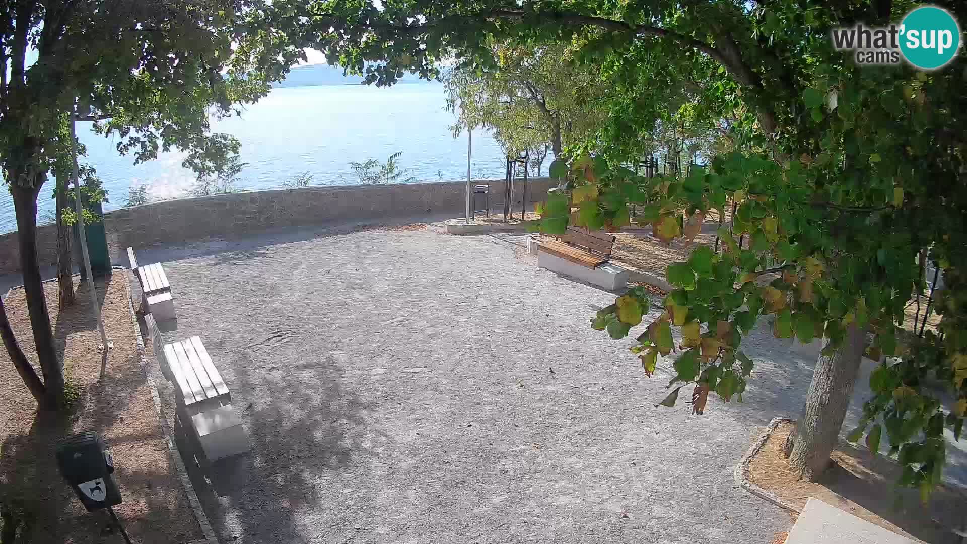 Senj Live Cam – Writers’ Park and the Velebit Channel