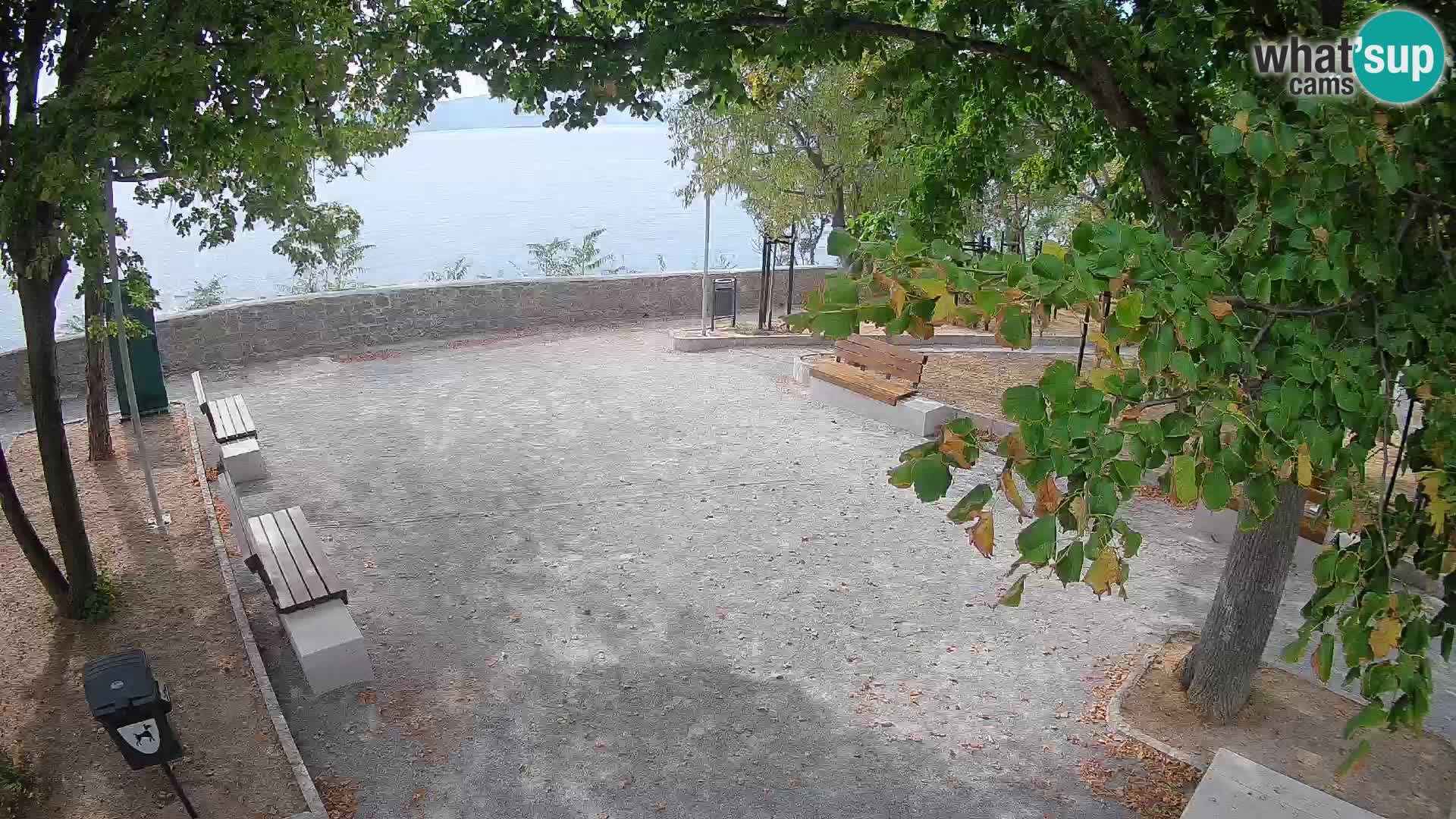 Senj Live Webcam – Schriftstellerpark und Velebit-Kanal