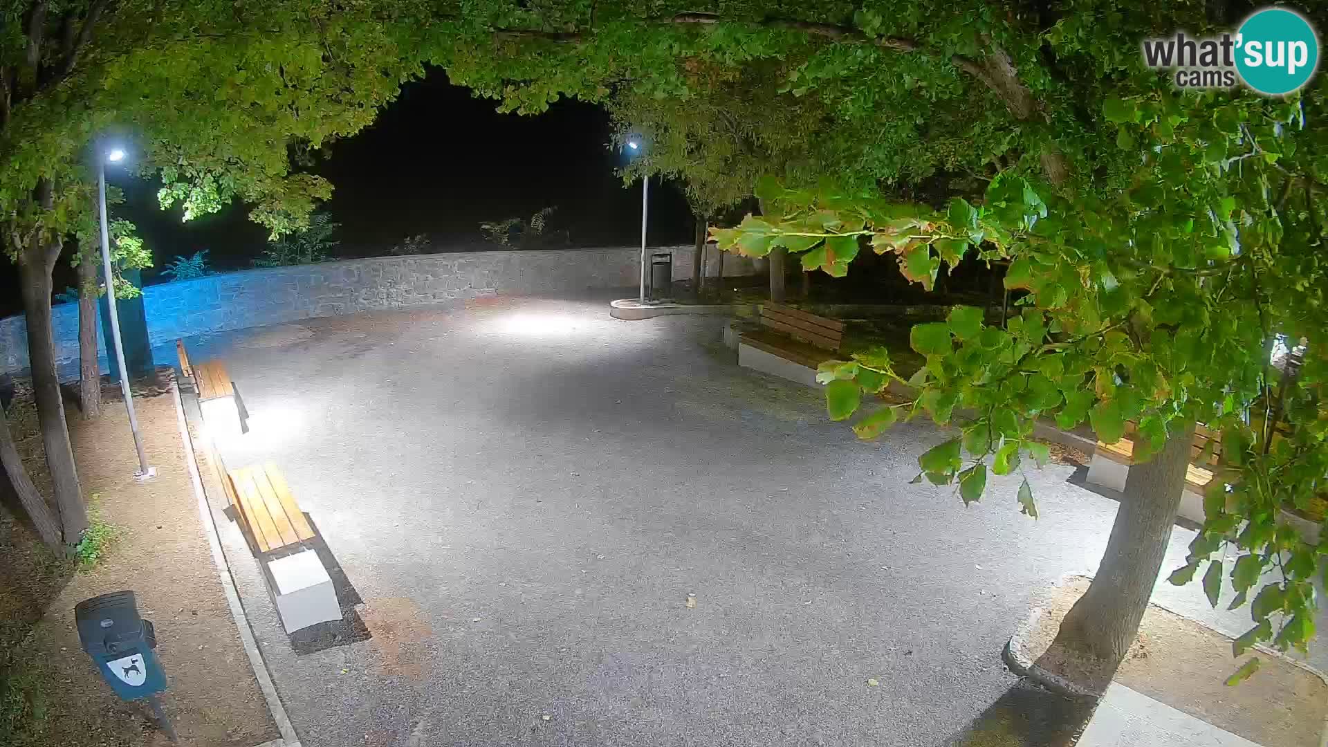 Senj Live Cam – Writers’ Park and the Velebit Channel