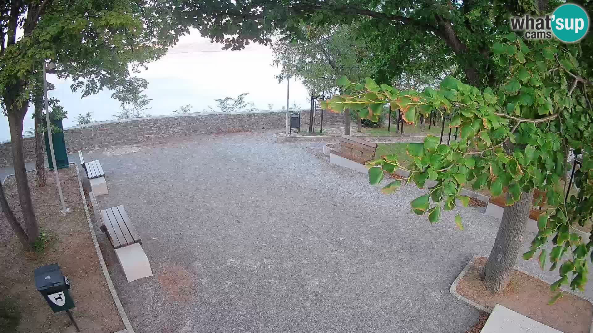 Senj Live Cam – Writers’ Park and the Velebit Channel