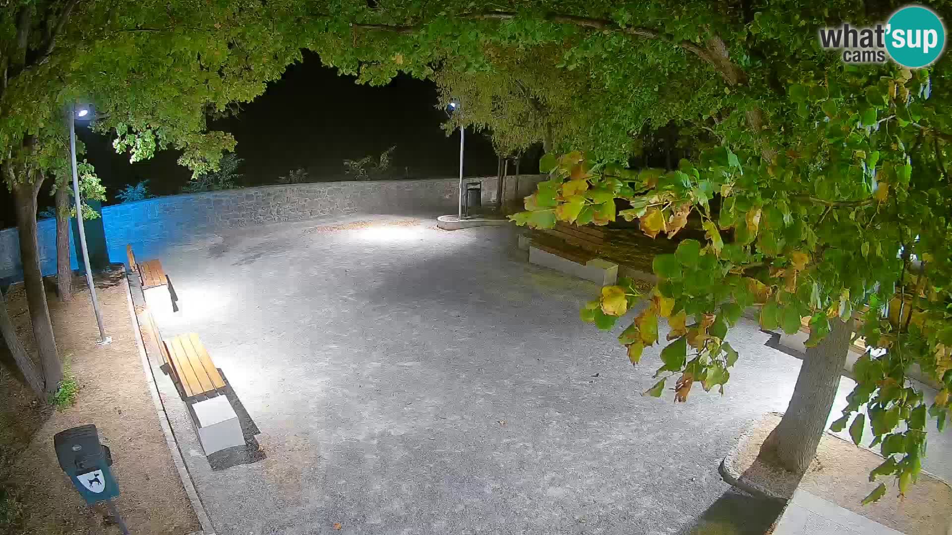 Senj Live Webcam – Schriftstellerpark und Velebit-Kanal