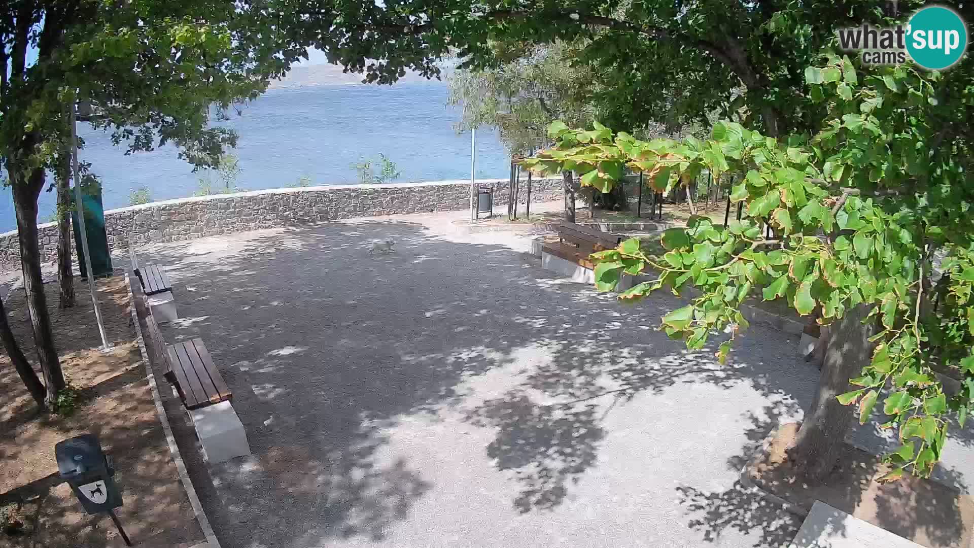 Senj Live Cam – Writers’ Park and the Velebit Channel