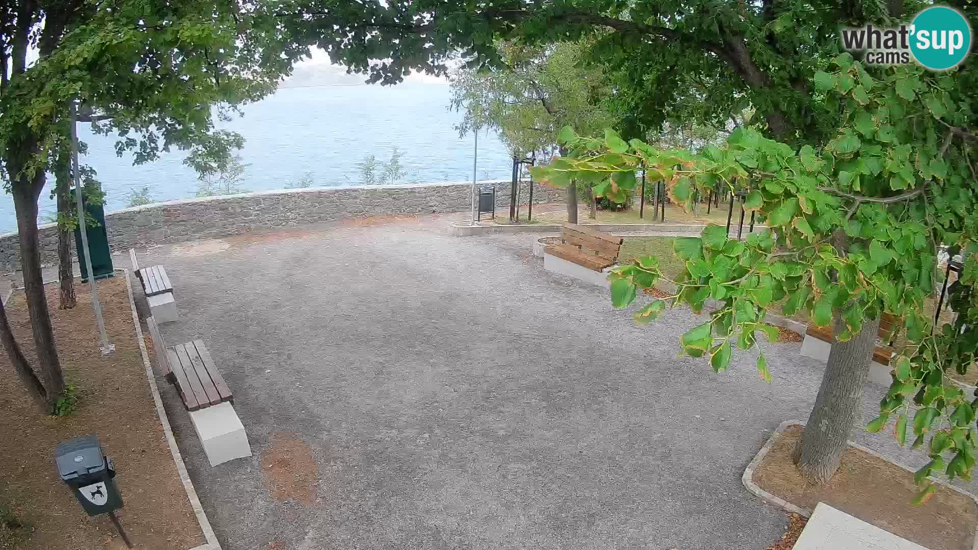 Senj Live Cam – Writers’ Park and the Velebit Channel