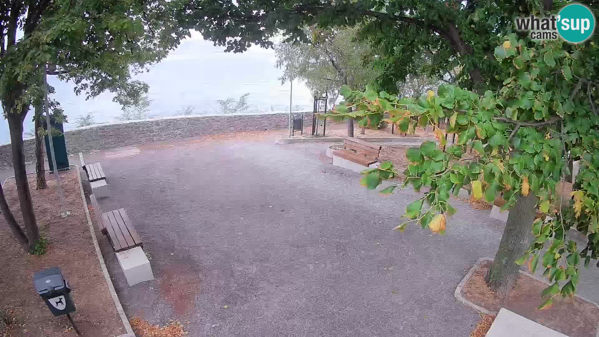 Senj Live Webcam – Schriftstellerpark und Velebit-Kanal