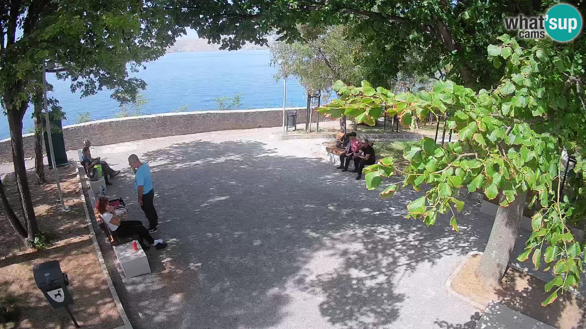 Senj Live Webcam – Schriftstellerpark und Velebit-Kanal