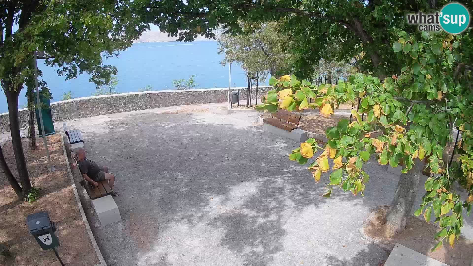 Senj Live Cam – Writers’ Park and the Velebit Channel
