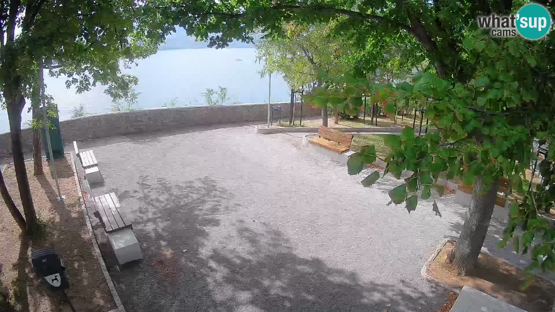 Senj Live Cam – Writers’ Park and the Velebit Channel