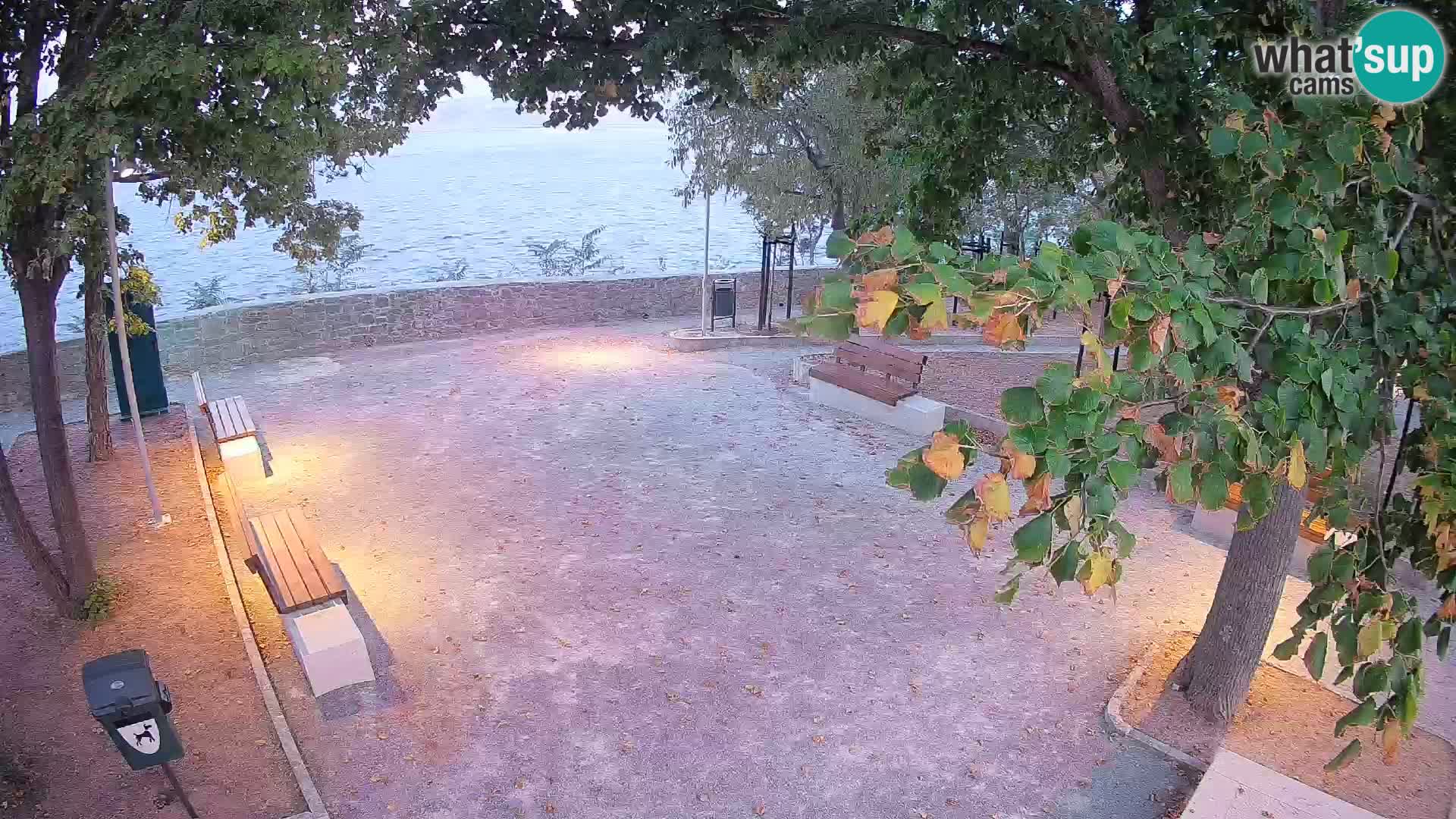 Senj Live Cam – Writers’ Park and the Velebit Channel