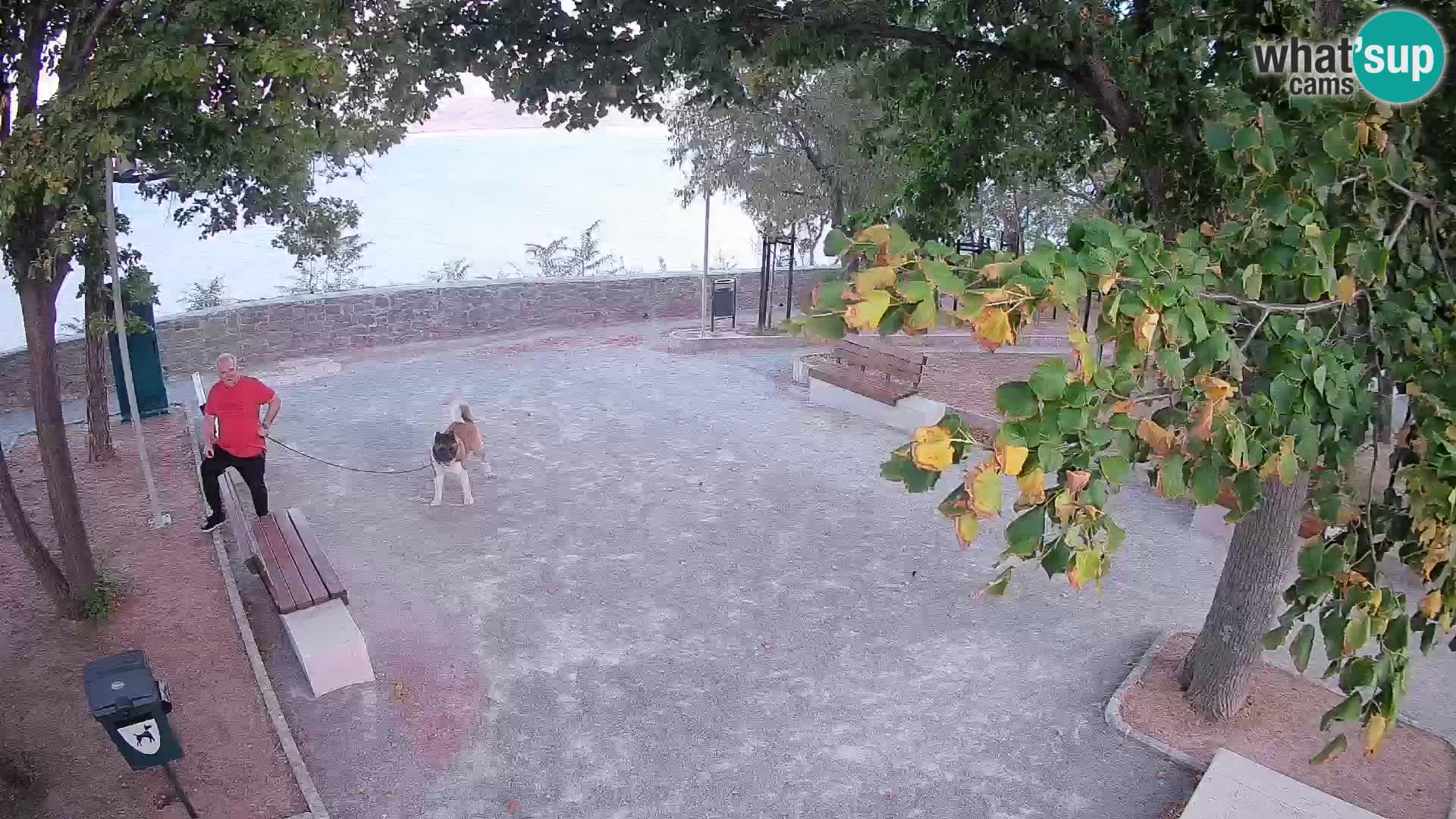 Senj Live Webcam – Schriftstellerpark und Velebit-Kanal