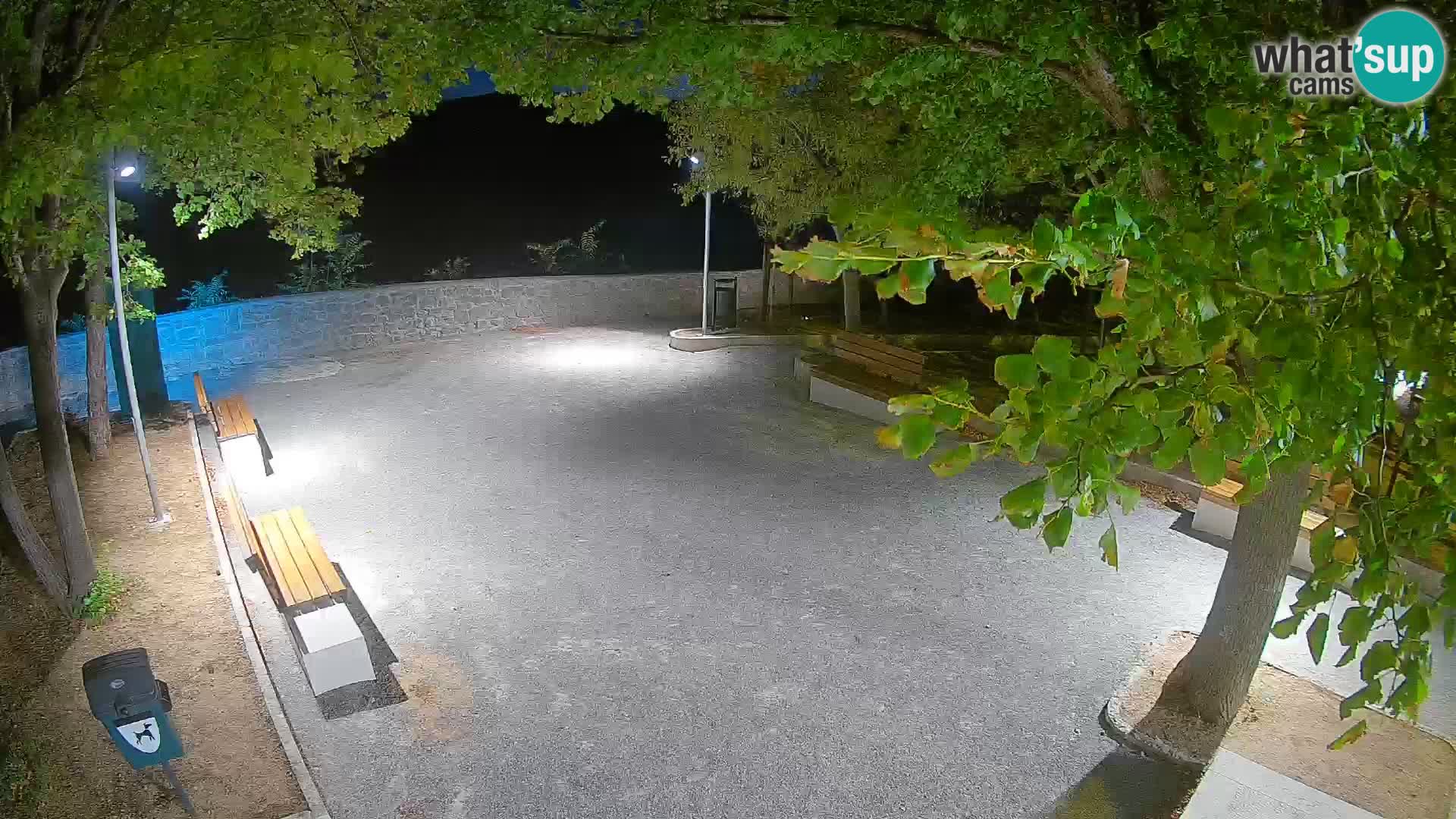 Senj Live Cam – Writers’ Park and the Velebit Channel
