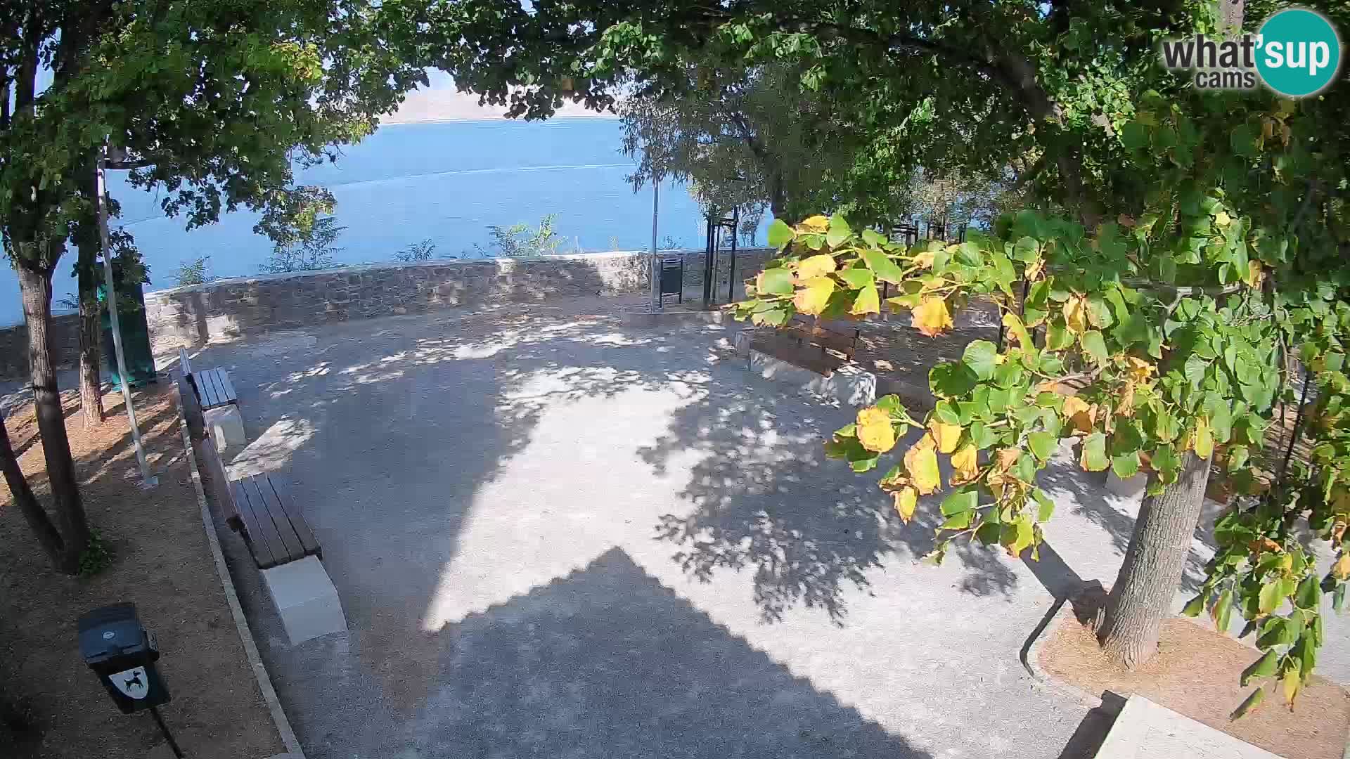 Senj Live Cam – Writers’ Park and the Velebit Channel