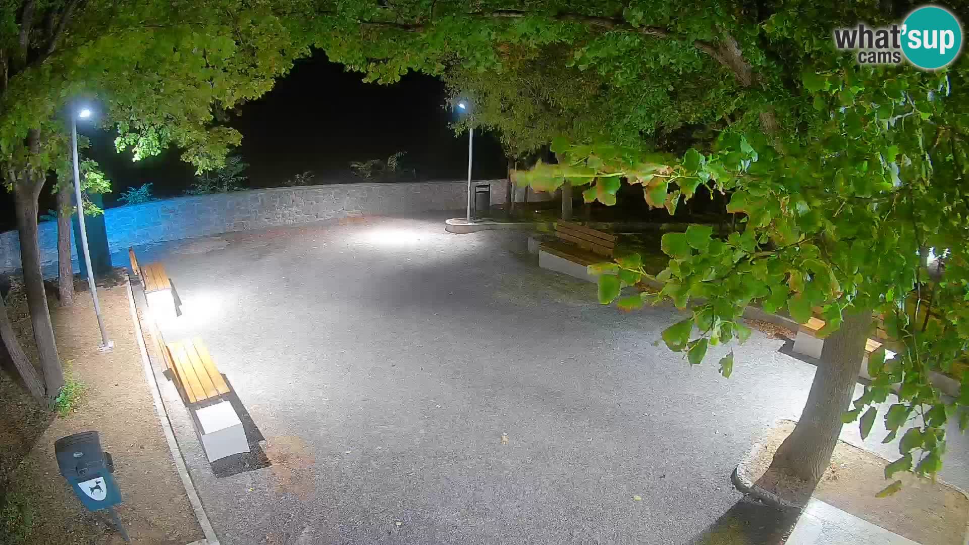 Senj Live Webcam – Schriftstellerpark und Velebit-Kanal