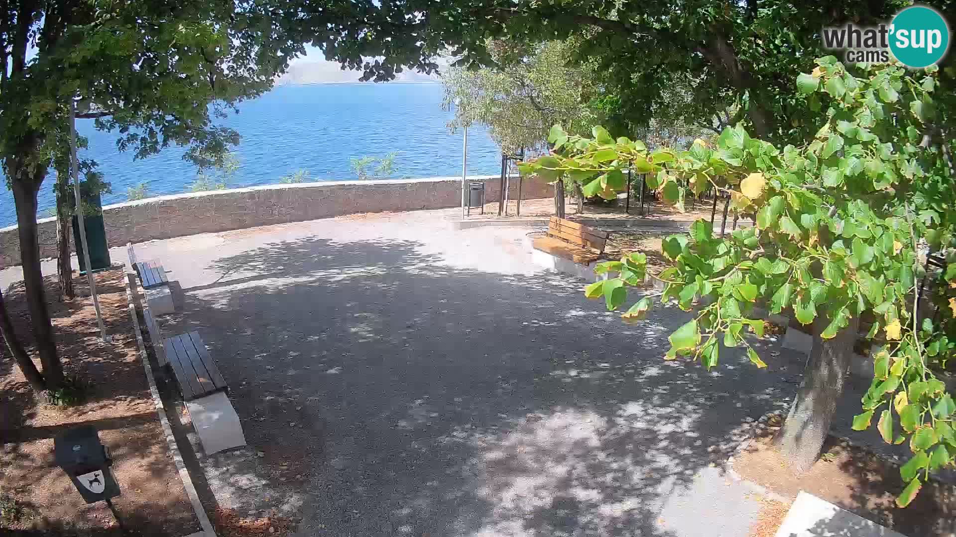 Senj Live Cam – Writers’ Park and the Velebit Channel
