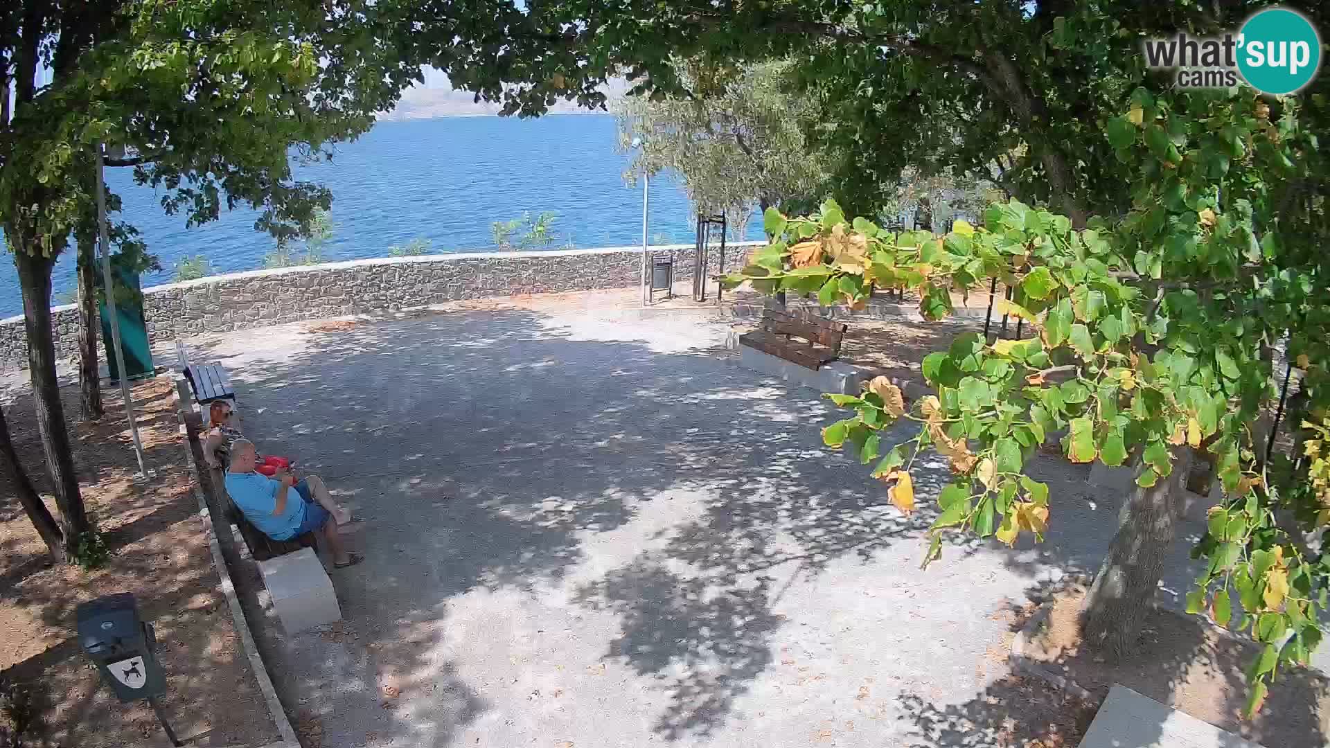 Senj Live Cam – Writers’ Park and the Velebit Channel