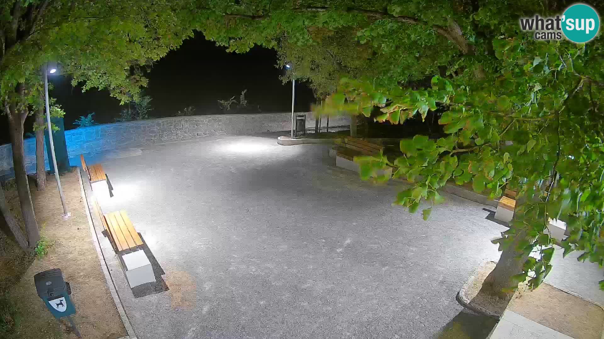 Senj Live Cam – Writers’ Park and the Velebit Channel