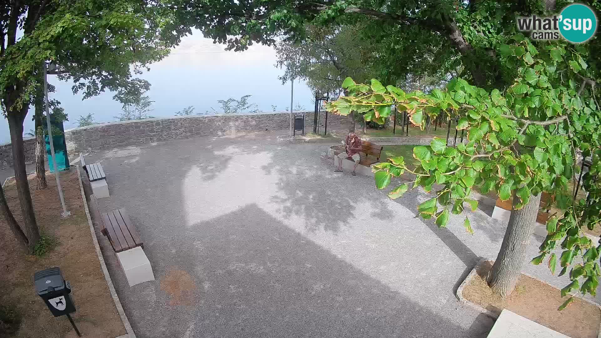 Senj Live Webcam – Schriftstellerpark und Velebit-Kanal