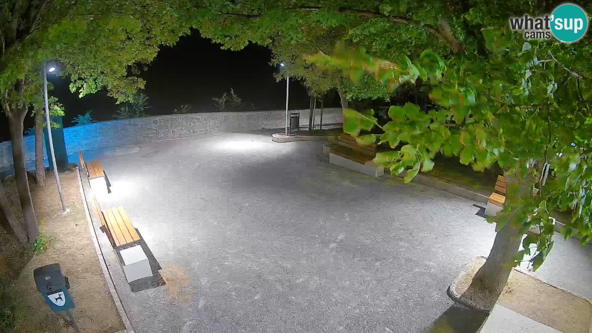 Senj Live Cam – Writers’ Park and the Velebit Channel