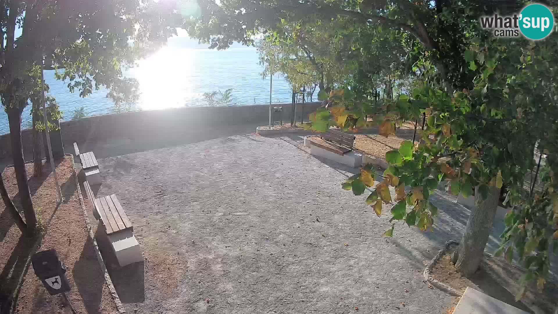 Senj Live Cam – Writers’ Park and the Velebit Channel