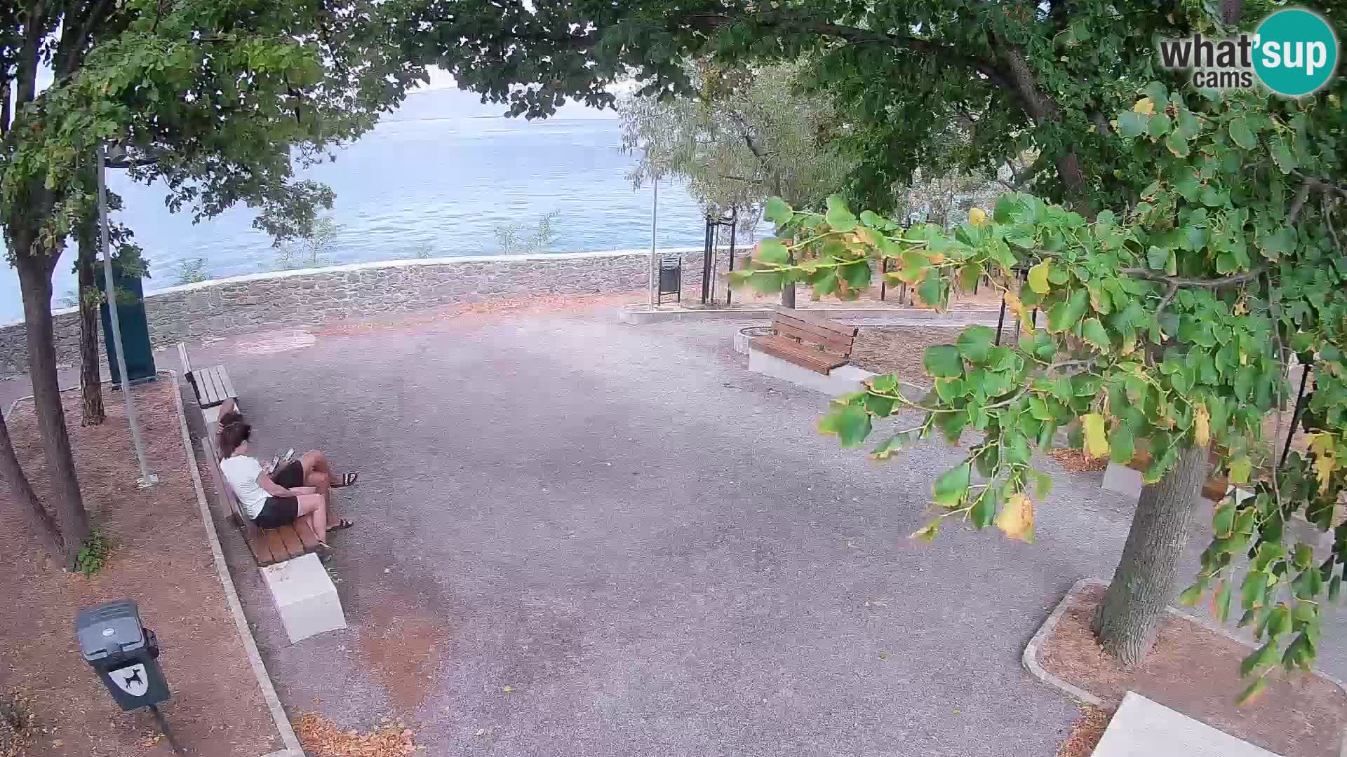 Senj Live Cam – Writers’ Park and the Velebit Channel