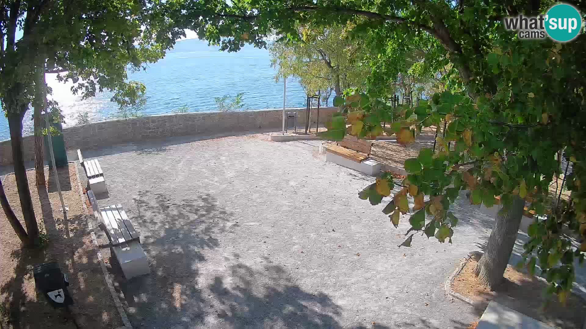 Senj Live Cam – Writers’ Park and the Velebit Channel