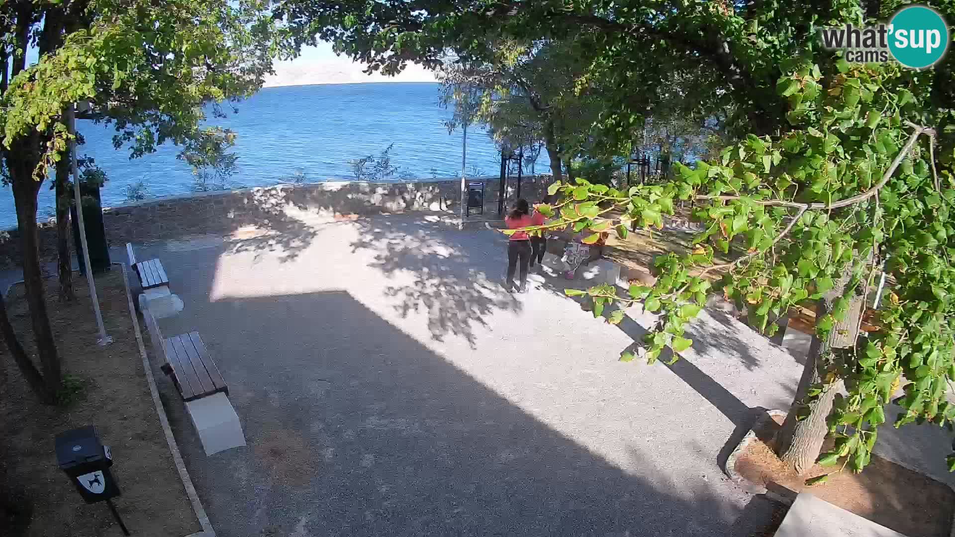 Senj Live Cam – Writers’ Park and the Velebit Channel