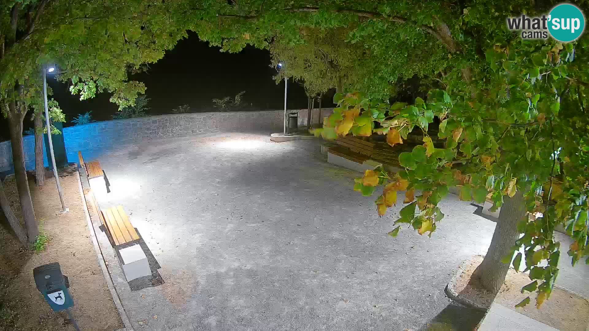 Senj Live Webcam – Schriftstellerpark und Velebit-Kanal
