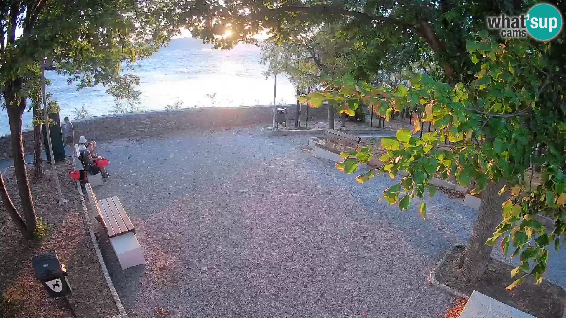 Senj Live Cam – Writers’ Park and the Velebit Channel