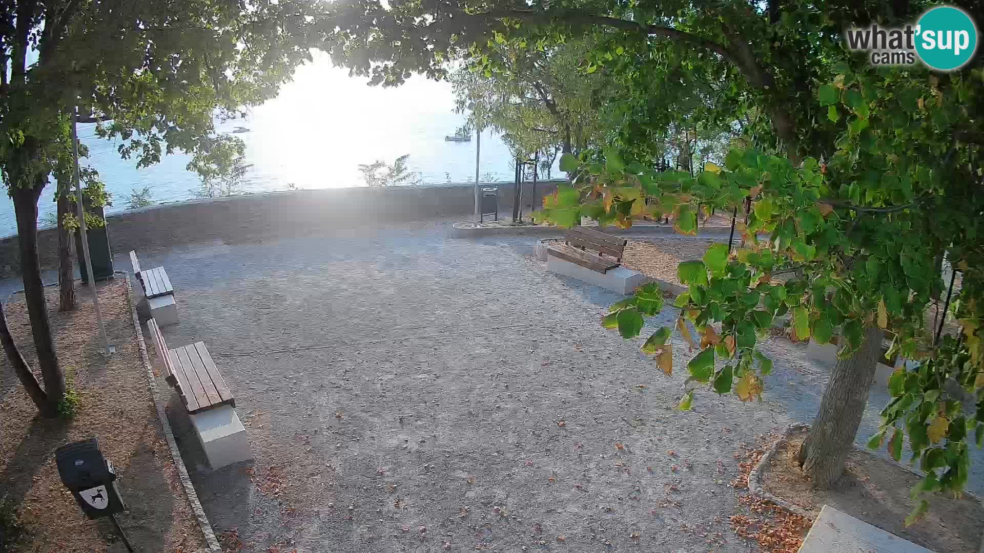 Senj Live Cam – Writers’ Park and the Velebit Channel