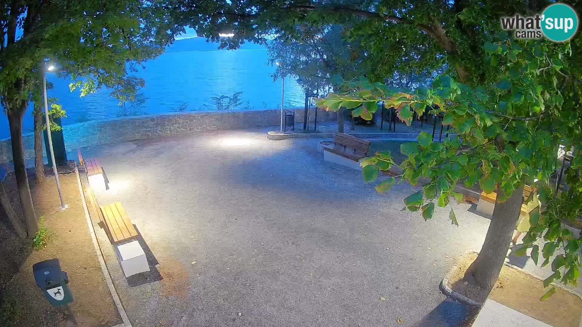 Senj Live Cam – Writers’ Park and the Velebit Channel