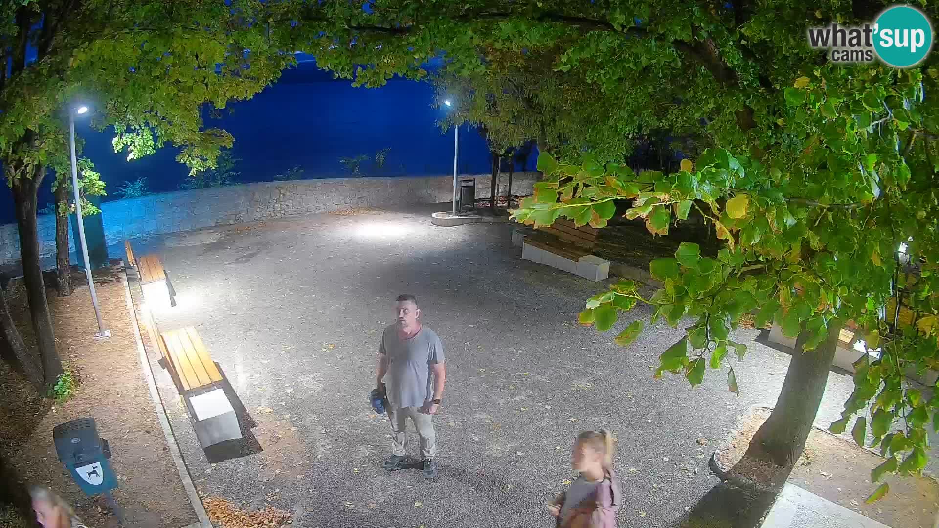 Webcam Senj en direct – Parc des Écrivains et canal du Velebit
