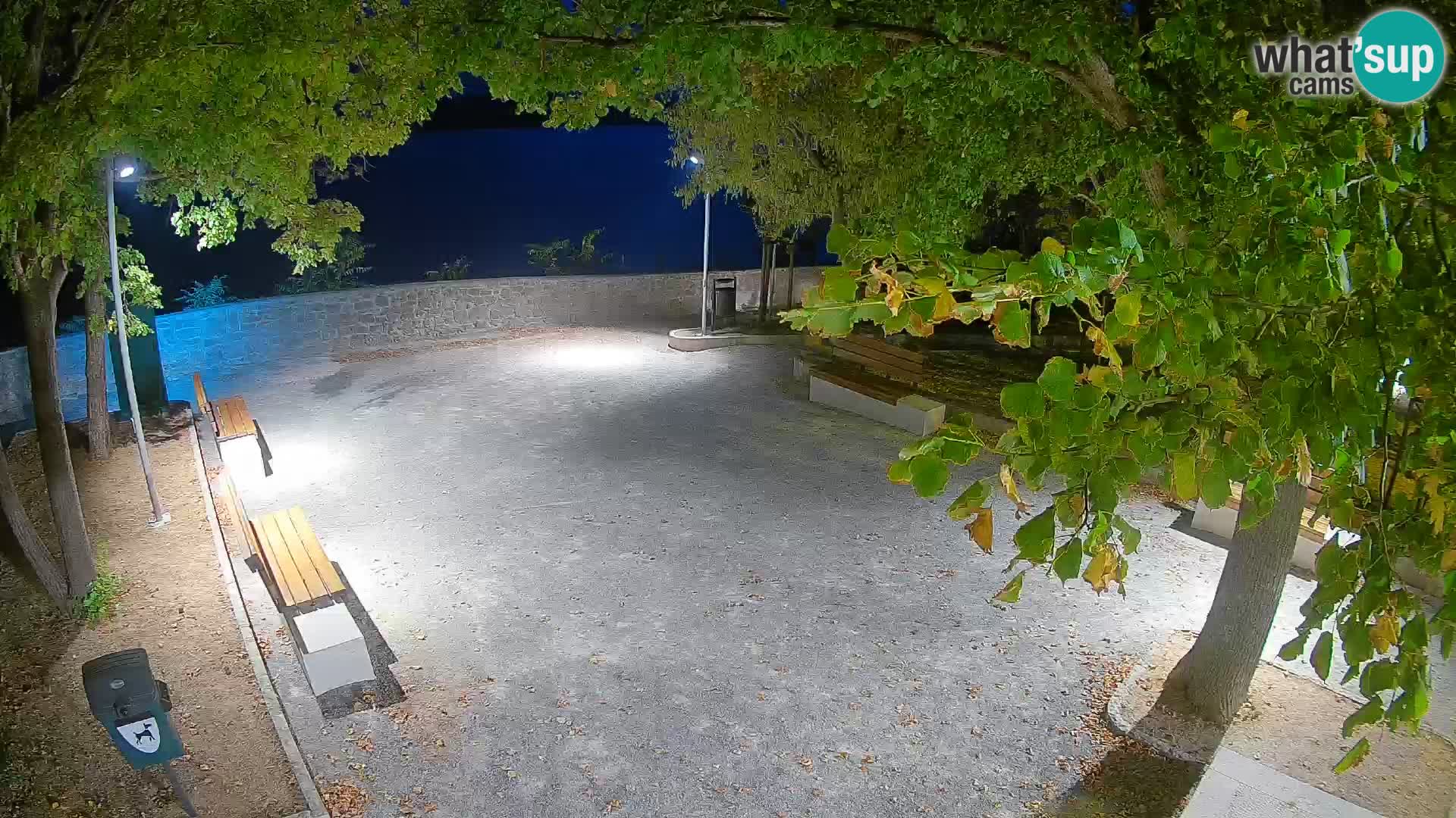 Senj Live Cam – Writers’ Park and the Velebit Channel